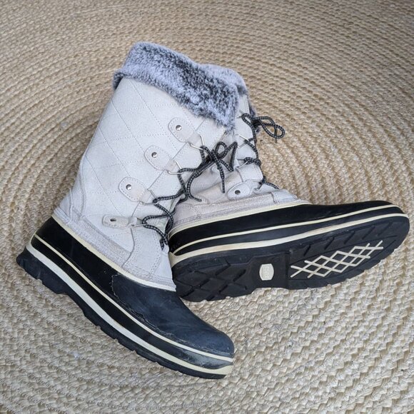 Khombu Emily Suede and Faux Fur Lined Snow / Winter Boots Size 11 - Picture 7 of 13